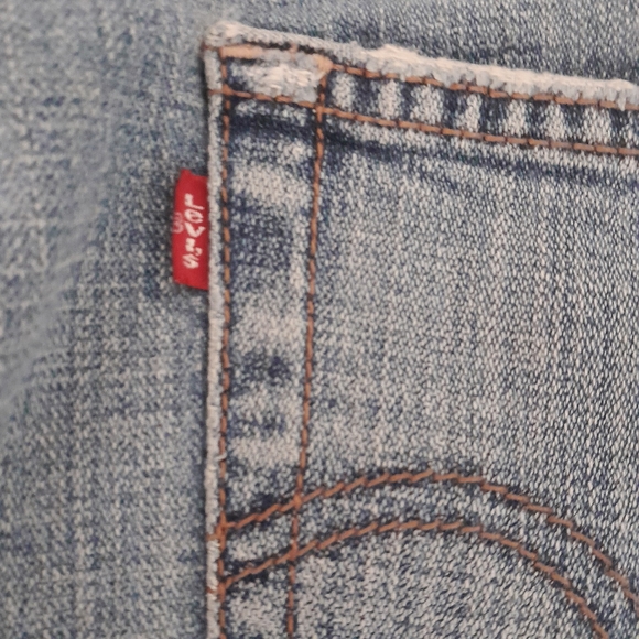 Levis Light Blue Denim Capri Jeans Size 14 - Picture 4 of 5